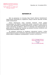 Referencje CBDZOE