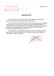 Referencje CBDZOE