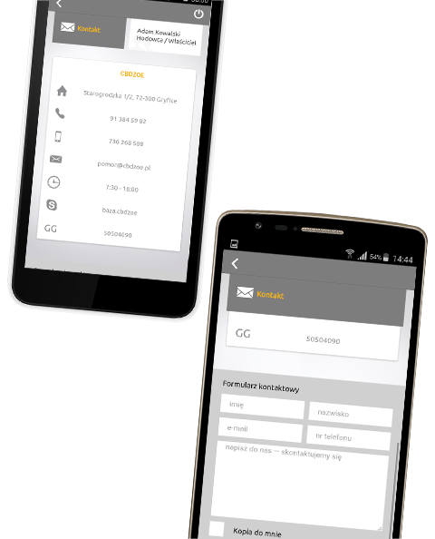 Aplikacja mobilna CBDZOE na Android