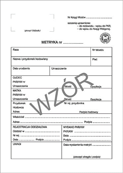 Rasowy = Rodowodowy - artykuły CBDZOE